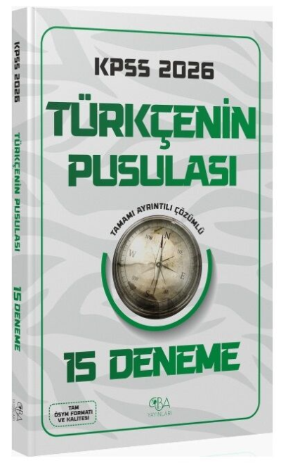 2026 KPSS Türkçenin Pusulası 15 Deneme CBA Yayınları Vivo Fotokopi Merkezi