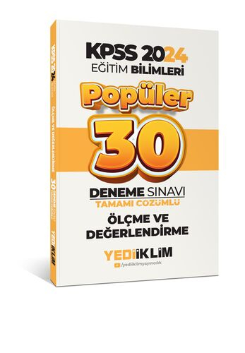 2024 Eğitim Bilimleri Ölçme Ve Değerlendirme Popüler Tamamı Çözümlü 30 Deneme Vivo Fotokopi Merkezi