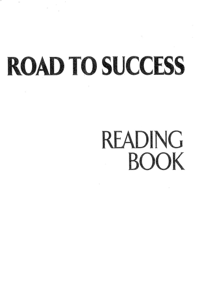 ROAD TO SUCCESS READING BOOK Vivo Fotokopi Merkezi