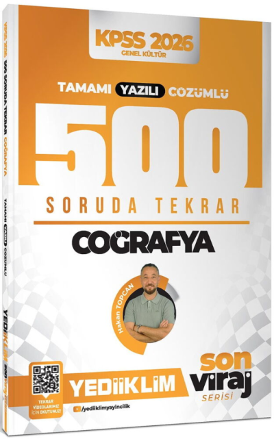 2026 KPSS AGS Coğrafya Son Viraj Serisi Tamamı Yazılı Çözümlü 500 Soruda Genel Tekrar Kampı Yediiklim Yayınları Vivo Fotokopi Merkezi
