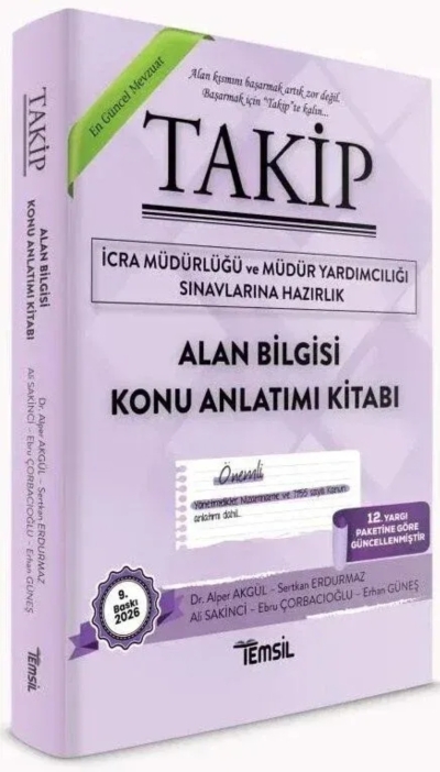 TAKİP İcra Müdürlüğü ve Yardımcılığı Alan Bilgisi Konu Anlatımı 9. Baskı Temsil Yayınları Vivo Fotokopi Merkezi