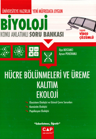 TYT-AYT BİYOLOJİ HÜCRE BÖLÜNMELERİ ÜREME KALITIM EKOLOJİ ANLATIMLI SORU BANKASI Vivo Fotokopi Merkezi