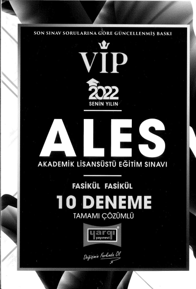 VİP ALES FASİKÜL FASİKÜL 10 DENEME ÇÖZÜMLÜ Vivo Fotokopi Merkezi