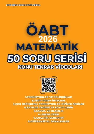 BilgeMatics Hüseyin Hoca ÖABT Matematik 50 Soru Serisi Vivo Fotokopi Merkezi