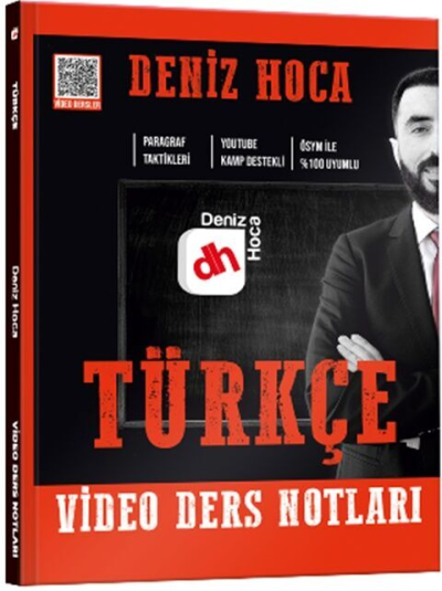 Deniz Hoca Tüm Sınavlar İçin Türkçe Video Ders Kitabı Kr Akademi Yayınları Vivo Fotokopi Merkezi