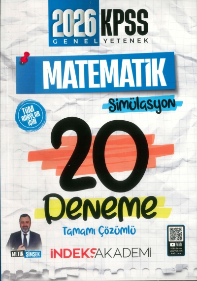 2026 KPSS Matematik Simülasyon 20 Deneme Çözümlü İndeks Akademi Yayıncılık Vivo Fotokopi Merkezi