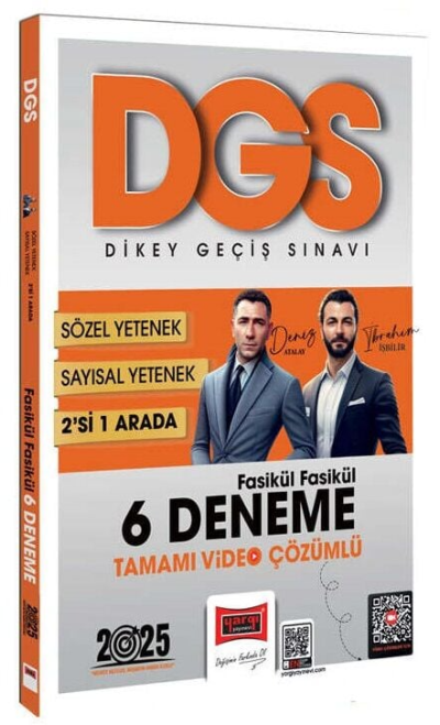 2025 DGS Sayısal-Sözel 2'si Bir Arada Fasikül Fasikül 6 Deneme Tamamı Video Çözümlü Yargı Yayınları Vivo Fotokopi Merkezi