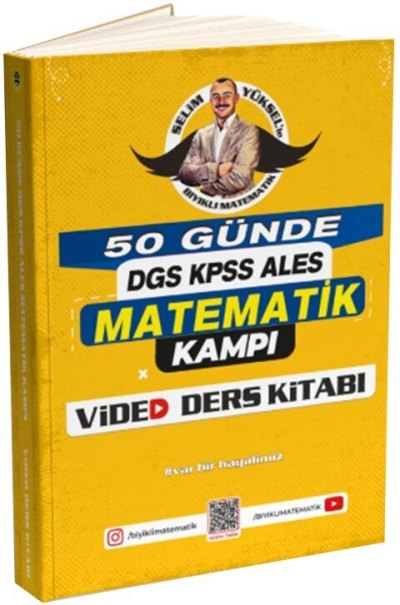 Bıyıklı Matematik 50 Günde DGS KPSS ALES Matematik Kampı Video Ders Kitabı Vivo Fotokopi Merkezi