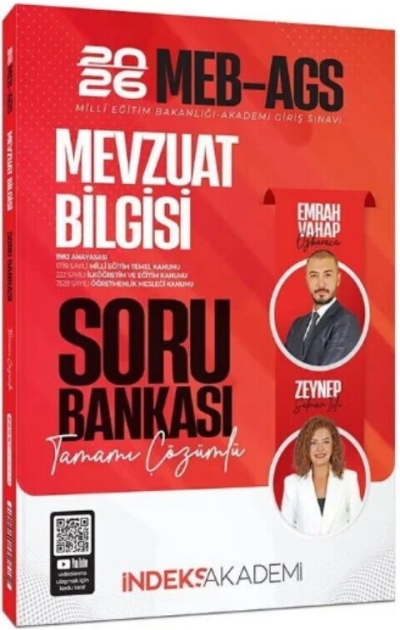 2026 MEB-AGS Mevzuat Bilgisi Soru Bankası Çözümlü İndeks Akademi Yayıncılık Vivo Fotokopi Merkezi