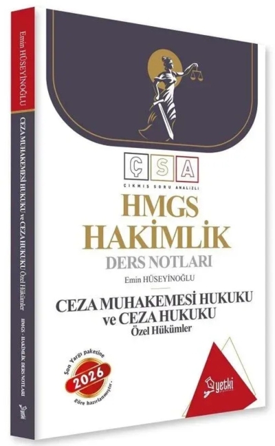 HMGS Hakimlik Ceza Muhakemesi Hukuku ve Ceza Hukuku Özel Hükümler ÇSA Ders Notları Yetki Yayıncılık