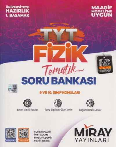 TYT Fizik Maarif Model Tematik Soru Bankası Miray Yayınları Vivo Fotokopi Merkezi