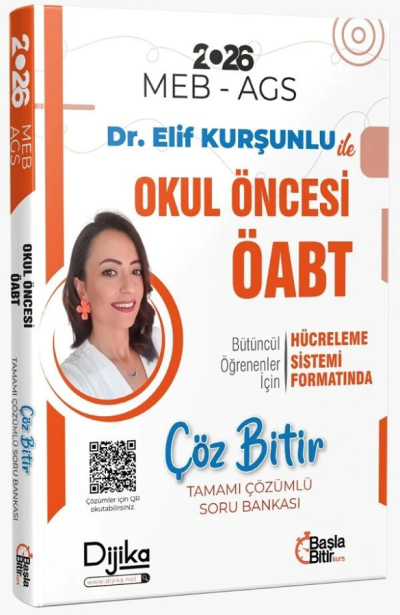 2026 ÖABT MEB-AGS Okul Öncesi Öğretmenliği Çöz Bitir Soru Bankası Çözümlü Dijika Yayınları Vivo Fotokopi Merkezi