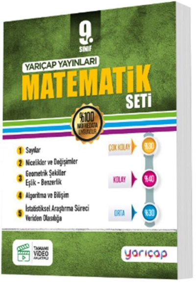 9. Sınıf Matematik Seti YarıÇap Yayınları