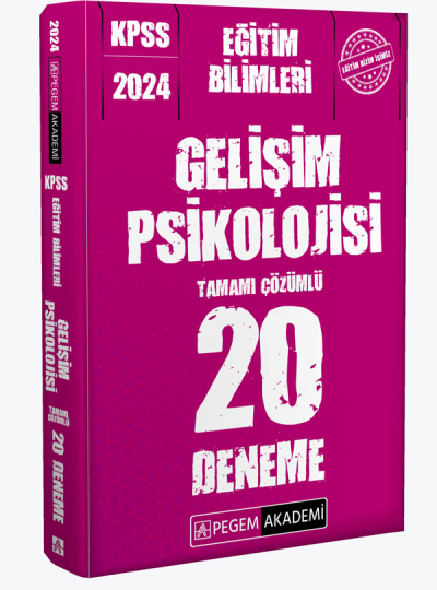 2024 KPSS Eğitim Bilimleri Gelişim Psikolojisi 20 Deneme Vivo Fotokopi Merkezi