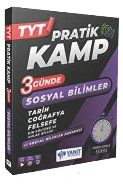 TYT Pratik Kamp 3 Günde Sosyal Bilimler Yanıt Yayınları Vivo Fotokopi Merkezi
