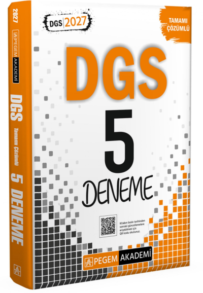 2027 DGS 5 Deneme Çözümlü Pegem Akademi Yayınları Vivo Fotokopi Merkezi