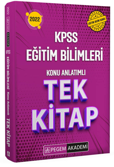 2022 KPSS Eğitim Bilimleri Konu Anlatımlı Tek Kitap Vivo Fotokopi Merkezi