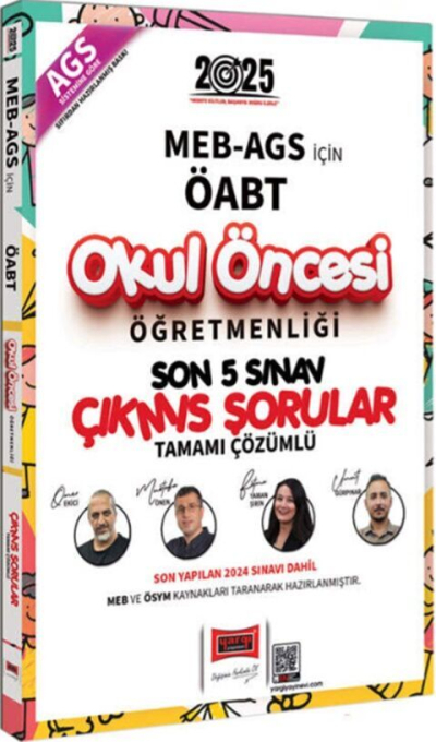 2025 MEB AGS ÖABT Okul Öncesi Öğretmenliği Son 5 Sınav Çıkmış Sorular Yargı Yayınları Vivo Fotokopi Merkezi