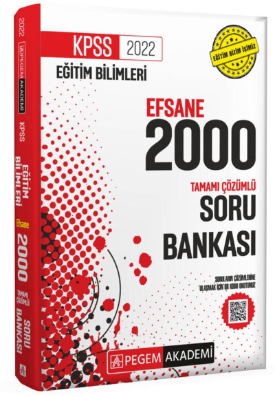2022 KPSS Eğitim Bilimleri Efsane 2000 Tamamı Çözümlü Soru Bankası Vivo Fotokopi Merkezi