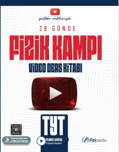 TYT Fizik 28 Günde Video Ders Kitabı Fizipedia Yayınları Vivo Fotokopi Merkezi