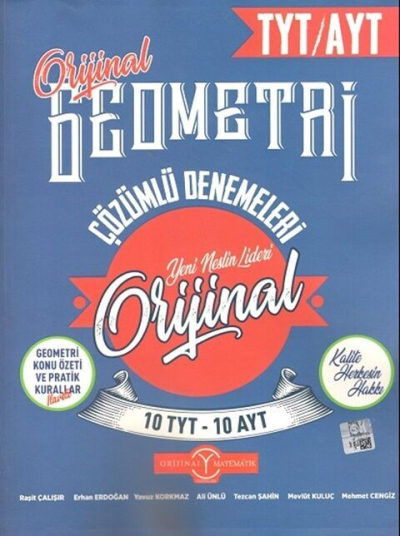 TYT AYT Geometri 10 + 10 Deneme Orijinal Yayınları