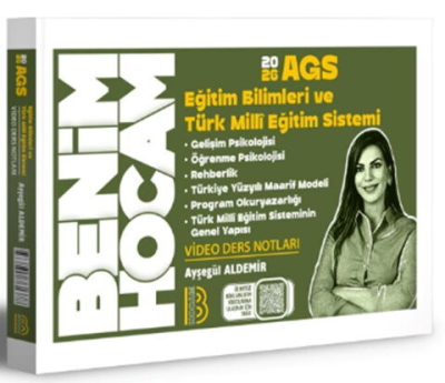 2026 AGS Eğitim Bilimleri ve Türk Milli Eğitim Sistemi Video Ders Notları AYŞEGÜL HOCA Benim Hocam Yayınları Vivo Fotokopi Merkezi