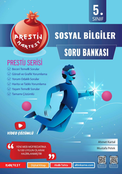 5. Sınıf Prestij Sosyal Bilgiler Soru Bankası Nartest Yayınevi Vivo Fotokopi Merkezi