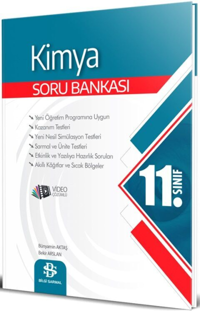 11. Sınıf Kimya Soru Bankası Video Çözümlü Bilgi Sarmal Yayınları Vivo Fotokopi Merkezi