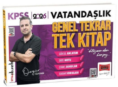 2026 KPSS Vatandaşlık Genel Tekrar Tek Kitap Özgür Özkınık Yargı Yayınları Vivo Fotokopi Merkezi