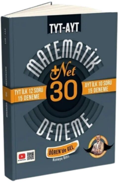 TYT İlk 12 AYT İlk 10 Soru Matematik 30 Deneme- Öğren de Gel +22 Net Bıyıklı Matematik Vivo Fotokopi Merkezi