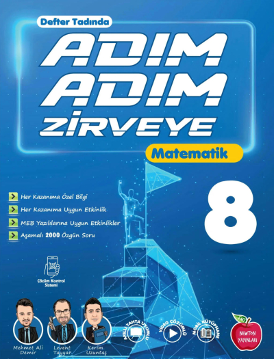 8. Sınıf Matematik Adım Adım Zirveye Soru Bankası Newton Yayınları Vivo Fotokopi Merkezi