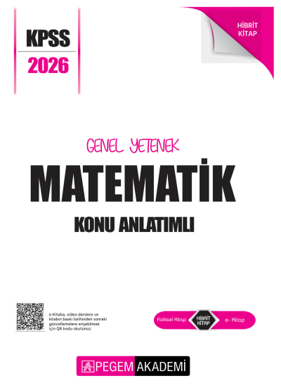 MATEMATİK 2026 KPSS Genel Yetenek Genel Kültür Lisans Konu Anlatımlı Modüler Set Pegem Yayınları Vivo Fotokopi Merkezi