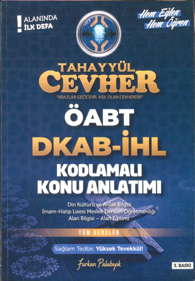 TAHAYYÜL CEVHER DKAB-İHL KODLAMALI KONU ANLATIMI TÜM DERSLER
