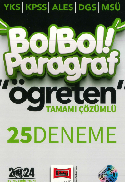 BOL BOL PARAGRAF ÖĞRETEN 25 DENEME TAMAMI ÇÖZÜMLÜ Vivo Fotokopi Merkezi