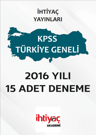 İHTİYAÇ AKADEMİ 15 ADET DENEME