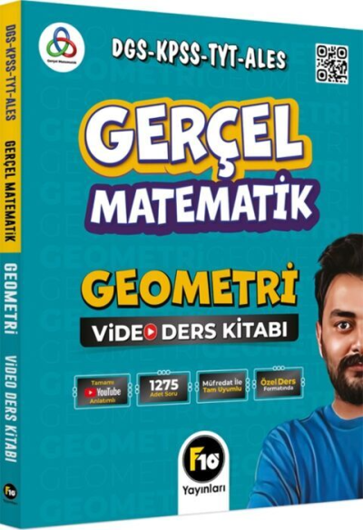 DGS KPSS TYT ALES Gerçel Matematik Geometri Video Ders Kitabı F10 Yayınları Vivo Fotokopi Merkezi
