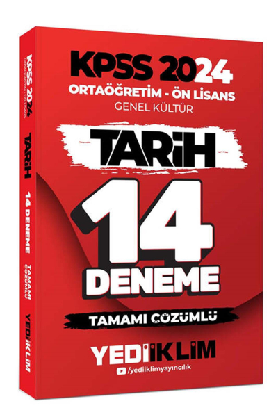 Ortaöğretim Ön Lisans Genel Kültür Tarih 14 Deneme Tamamı Çözümlü