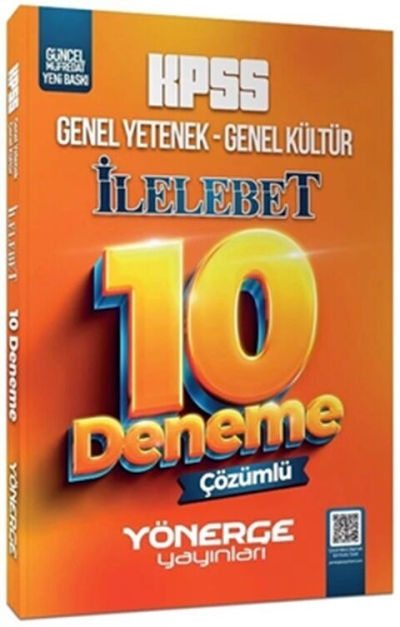 KPSS Genel Yetenek Genel Kültür İlelebet 10 Deneme Çözümlü Yönerge Yayınları Vivo Fotokopi Merkezi