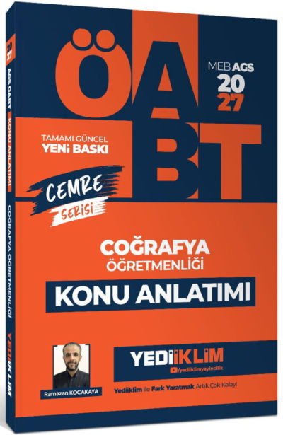 2027 MEB AGS ÖABT Cemre Serisi Coğrafya Öğretmenliği Konu Anlatımı Yediiklim Yayınları