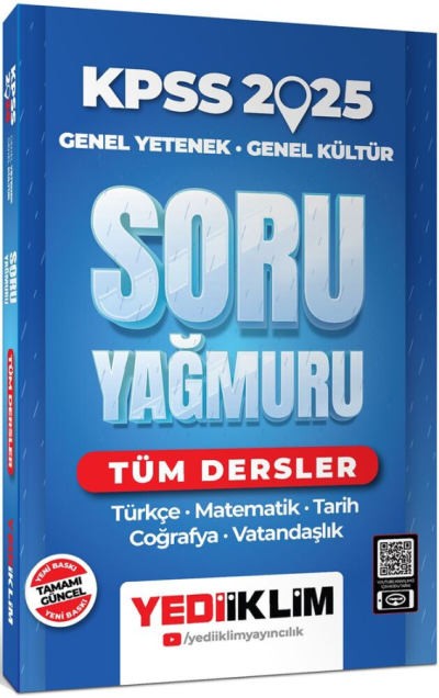 2025 KPSS Genel Yetenek Genel Kültür Tüm Dersler Soru Yağmuru Yediiklim Yayınları Vivo Fotokopi Merkezi