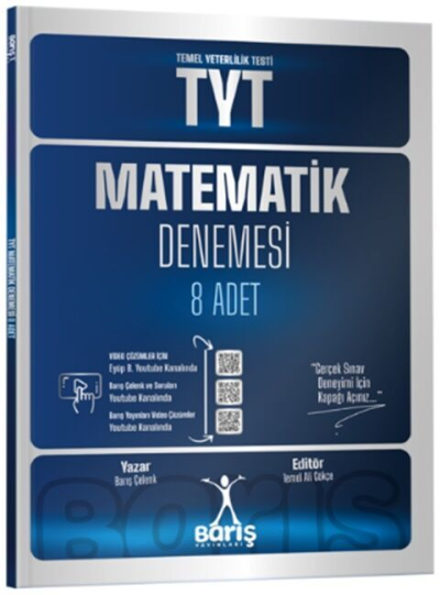 TYT Matematik Denemesi 8 Adet Barış Çelenk