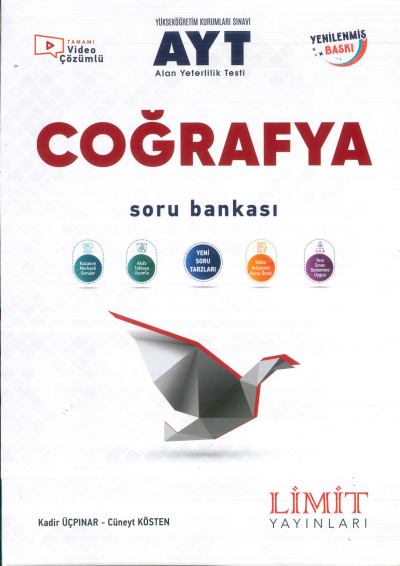 AYT Coğrafya Soru Bankası Limit Yayınları Vivo Fotokopi Merkezi