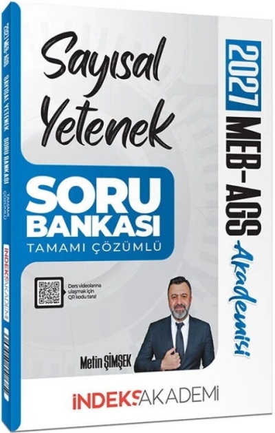MEB-AGS Akademisi Sayısal Yetenek Soru Bankası Çözümlü Metin Şimşek İndeks Akademi Yayıncılık Vivo Fotokopi Merkezi