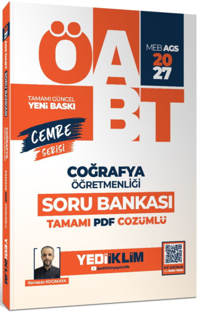 2027 MEB AGS ÖABT Cemre Serisi Coğrafya Öğretmenliği Tamamı Çözümlü Soru Bankası Yediiklim Yayınlar Vivo Fotokopi Merkezi
