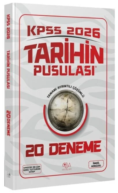 2026 KPSS Tarihin Pusulası 20 Deneme Çözümlü İsmail Adıgüzel CBA Yayınları Vivo Fotokopi Merkezi