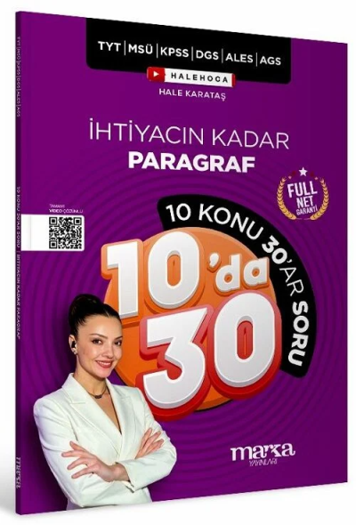 İhtiyacın Kadar Paragraf 10 da 30 Soru Bankası Marka Yayınları Vivo Fotokopi Merkezi