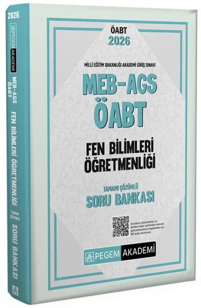 2026 MEB AGS ÖABT Fen Bilimleri Öğretmenliği Tamamı Çözümlü Soru Bankası Pegem Yayıncılık Vivo Fotokopi Merkezi