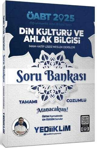 2025 ÖABT Din Kültürü ve Ahlak Bilgisi Soru Bankası Yediiklim Yayınları