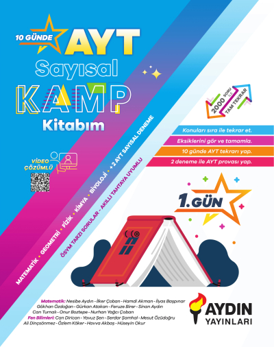 AYT Sayısal Kamp Kitabım Aydın Yayınları Vivo Fotokopi Merkezi