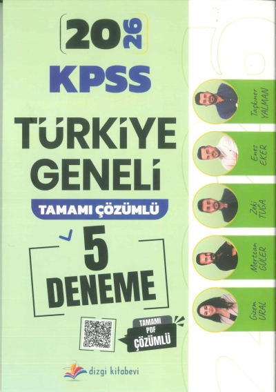 KPSS 5 TG DENEME 5*60 Dizgi Yayınları Vivo Fotokopi Merkezi